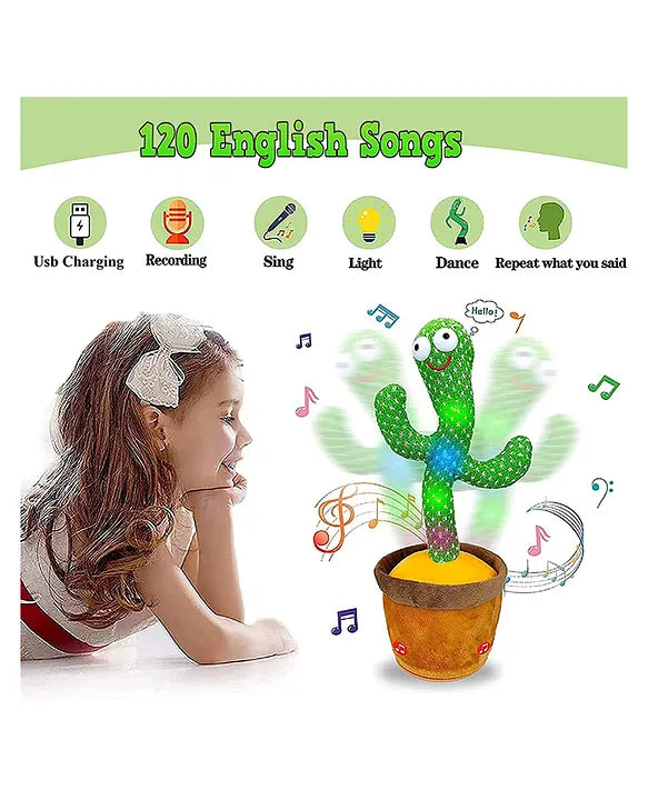 LED Musical Dancing & Mimicry Cactus Toy