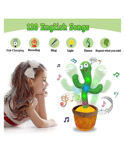 LED Musical Dancing & Mimicry Cactus Toy