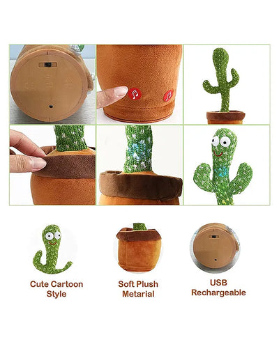 LED Musical Dancing & Mimicry Cactus Toy